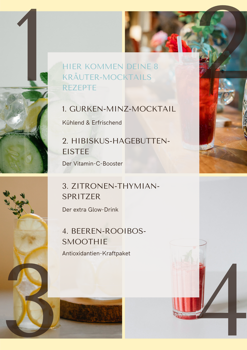 Erfrischende Kräutercoktails (alkoholfrei)